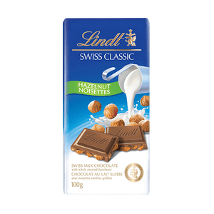 Chocolate Lindt Classic Leche Avellanas 100grs