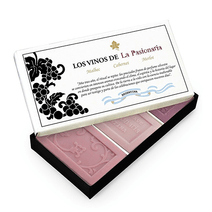 Estuche X 3 Jabónes Los Vinos Malbec Cabernet Y Merlot 90grs