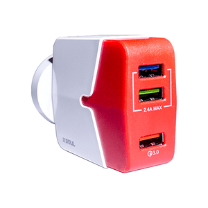 Cargador De Viaje Soul Usb X3 3.4 A.C/Cable Lightning