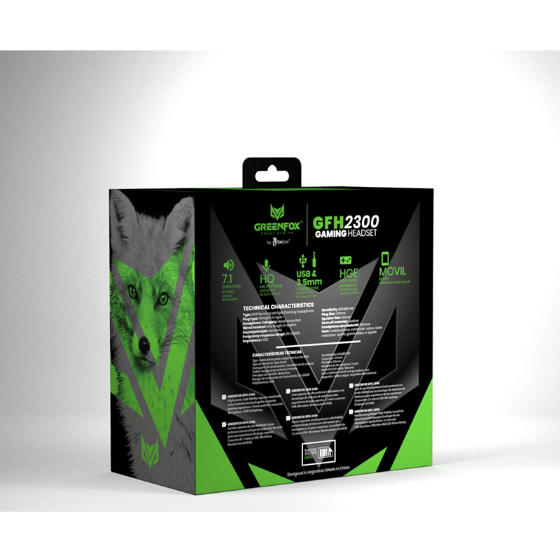 Auricular-Gamer-Greenfox-Gfh2300-Negro
