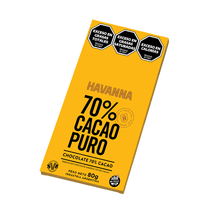 Chocolate Cacao Al 70% Havanna 80grs
