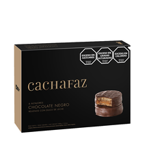 Alfajor Cachafaz Chocolate Negro x6