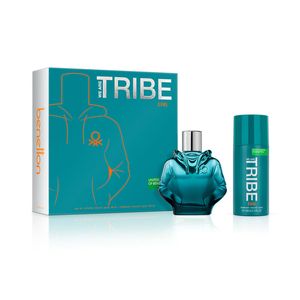 Cofre Benetton Tribe Cool EDT 90 ml + Desodorante 150 ml