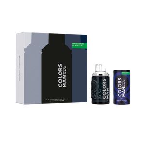 Cofre Benetton Colors Man Black EDT 100 ml + Desodorante 150 ml