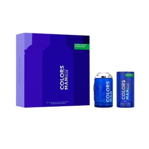 Cofre Benetton Colors Man Blue EDT 100 ml + Desodorante 150 ml