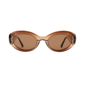 Lentes de Sol Ay Not Dead Shoom Marrón Solido Transparente Marrón Polarizado