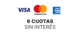 6 csi con Visa, Amex y Master