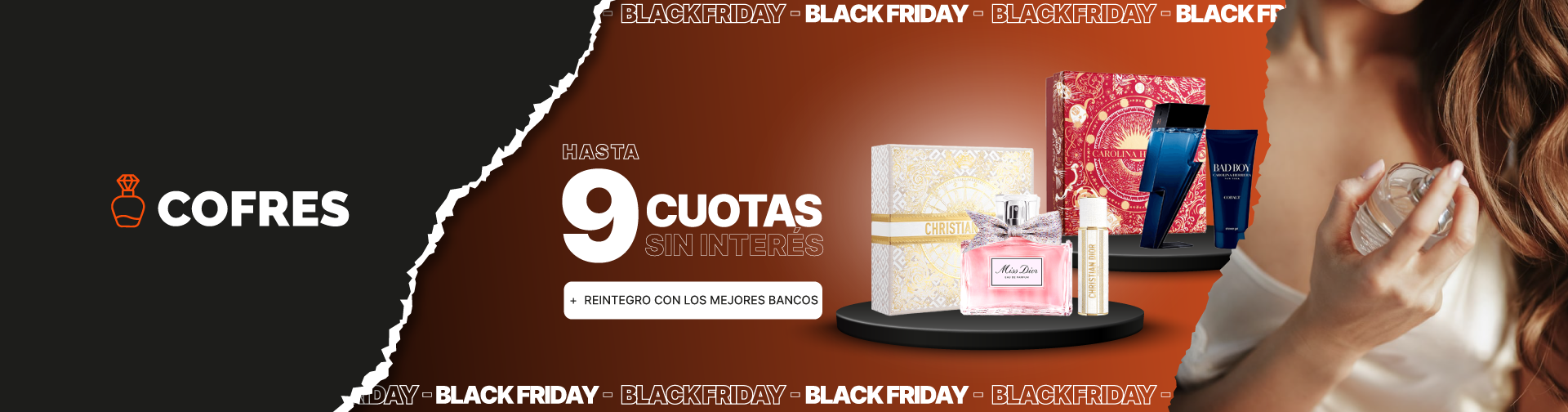 Cofres y Sets Fragancias hasta 9 cuotas