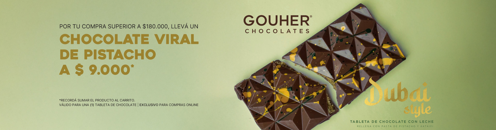 Promo Chocolate Dubai al 50% Off