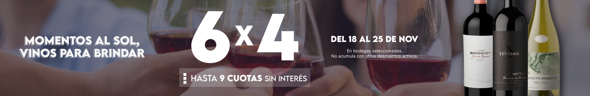 6x4 en Vinos de Bodegas Seleccionadas