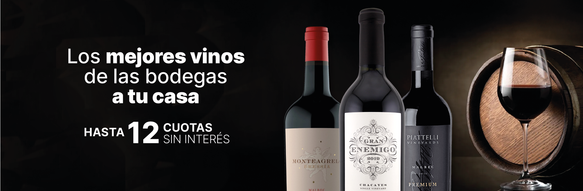 Vinos hasta 12 cuotas sin interés​