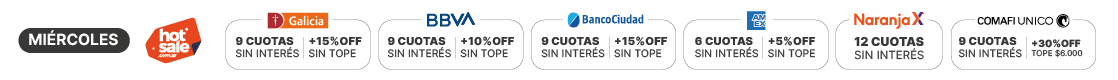 Bancarias Miercoles Hot Sale