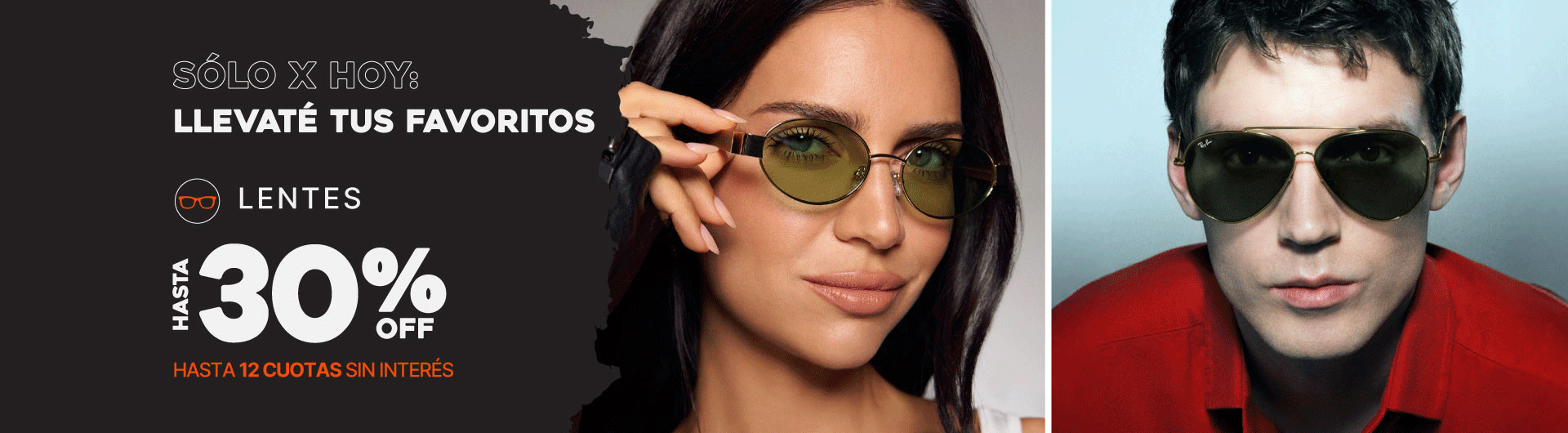 Ofertas Bomba en lentes hasta 30% off​