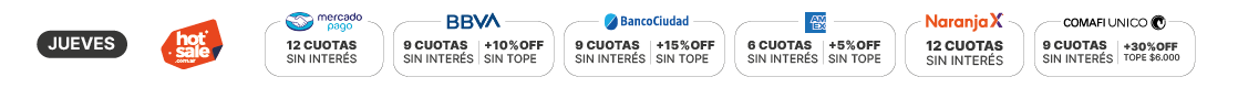 Bancarias Jueves Hot Sale